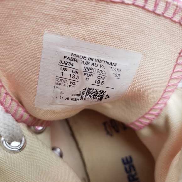 Converse Pink Hightop Sneakers - Picture 9 of 9